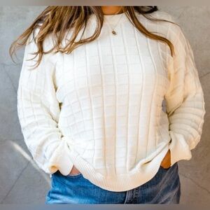 Able Cream Crew Neck Sweater